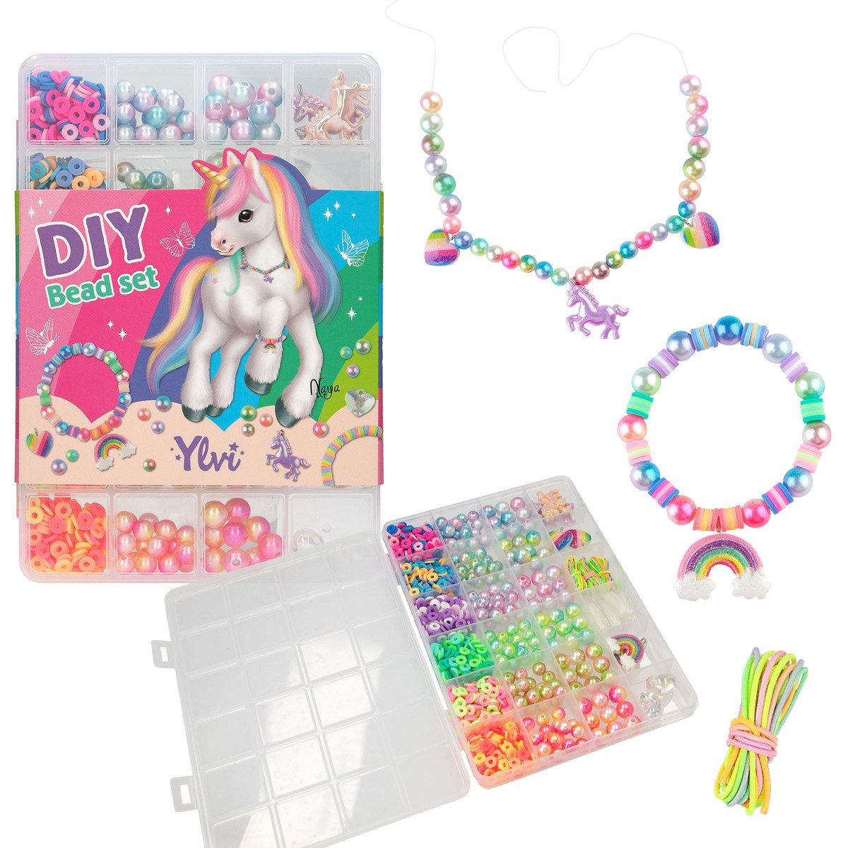 Depesche Brieftasche DEPESCHE Ylvi Perlen-Set Rainbow DIY