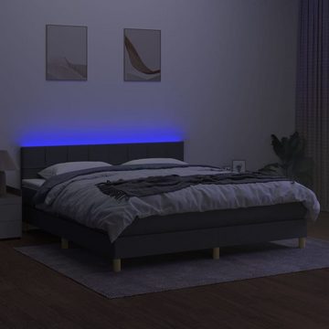 DOTMALL Bett LED Boxspringbett(Set, 2-tlg., Matratze und bett),Praktisches Kopfteil