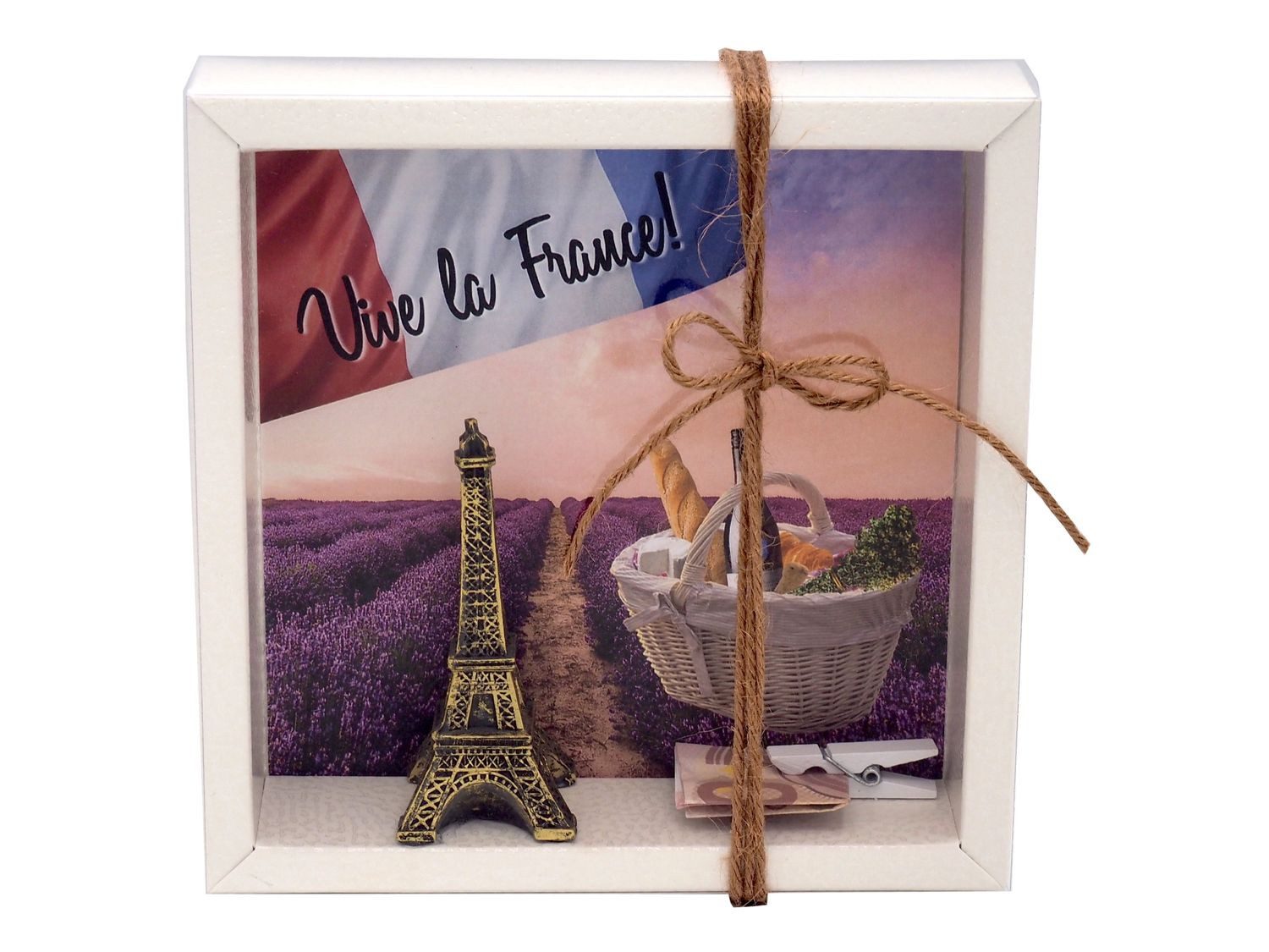 ZauberDeko Geschenkbox Geldgeschenk Verpackung Frankreich Paris Urlaub Reise Eiffelturm