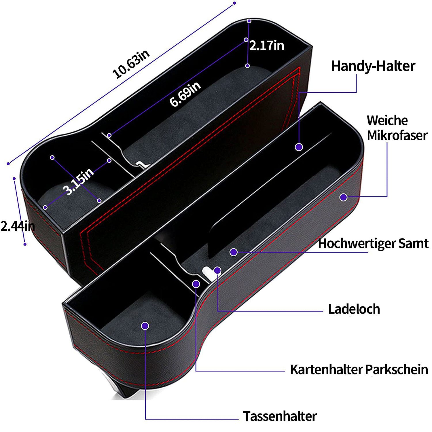ZEUOPQ Organizer Autositz Lücke Aufbewahrung Box günstig online kaufen