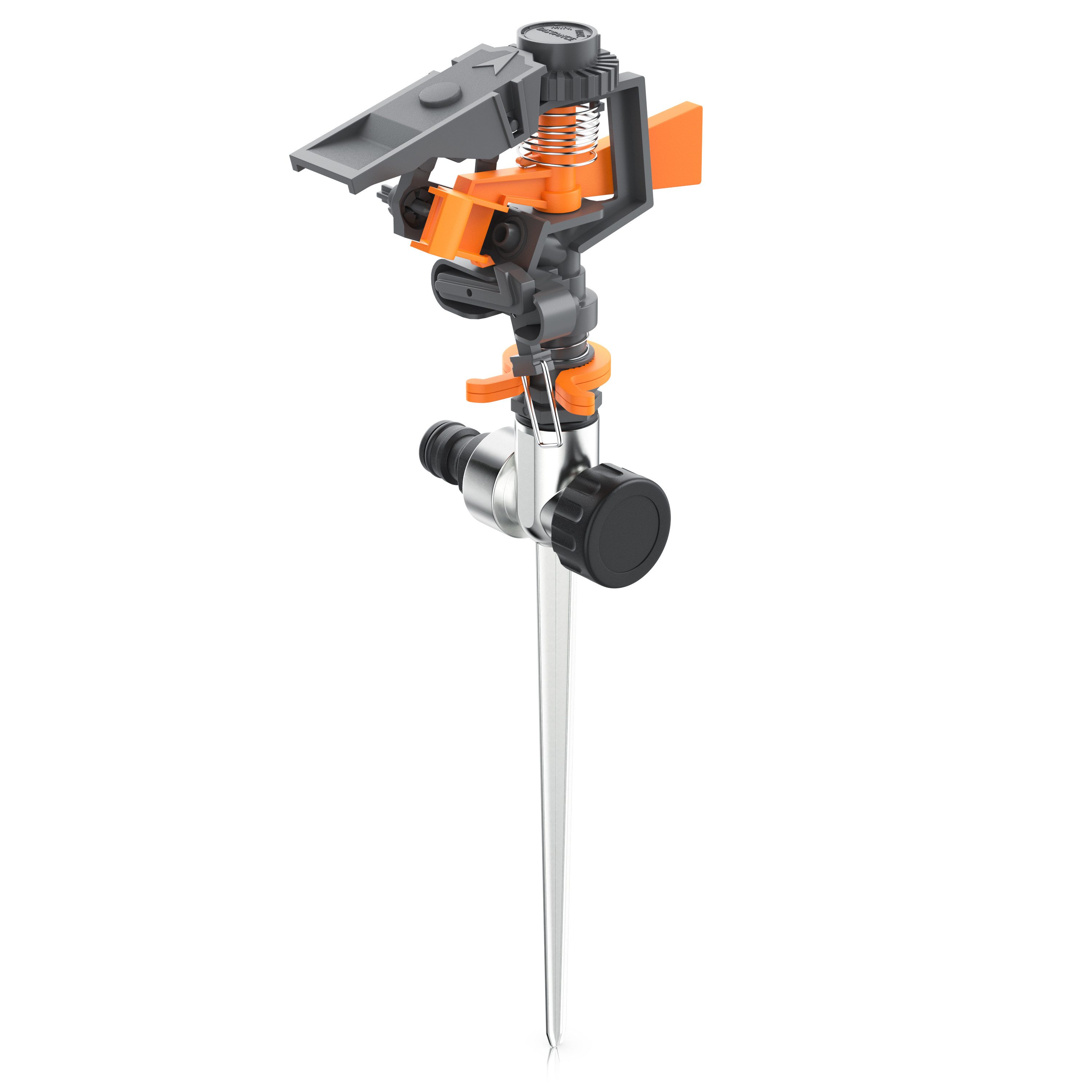 Kreisregner Intervall-Sprinkler, Rasensprenger mit Pulsation, 360° Impulsregner