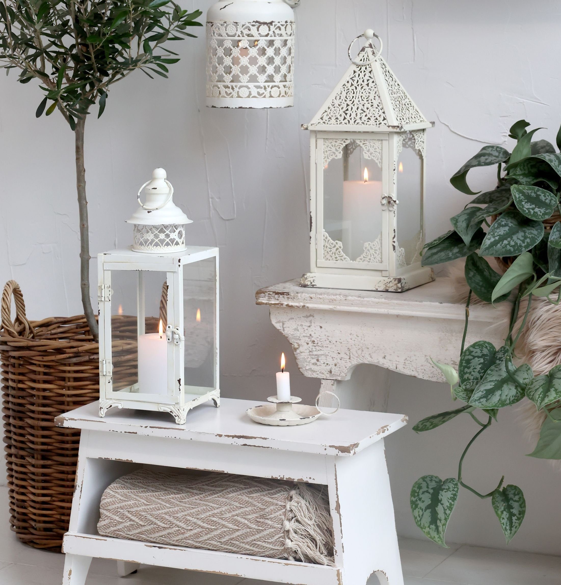 Chic Antique Hockerbank Holzbank Bank Hocker günstig online kaufen