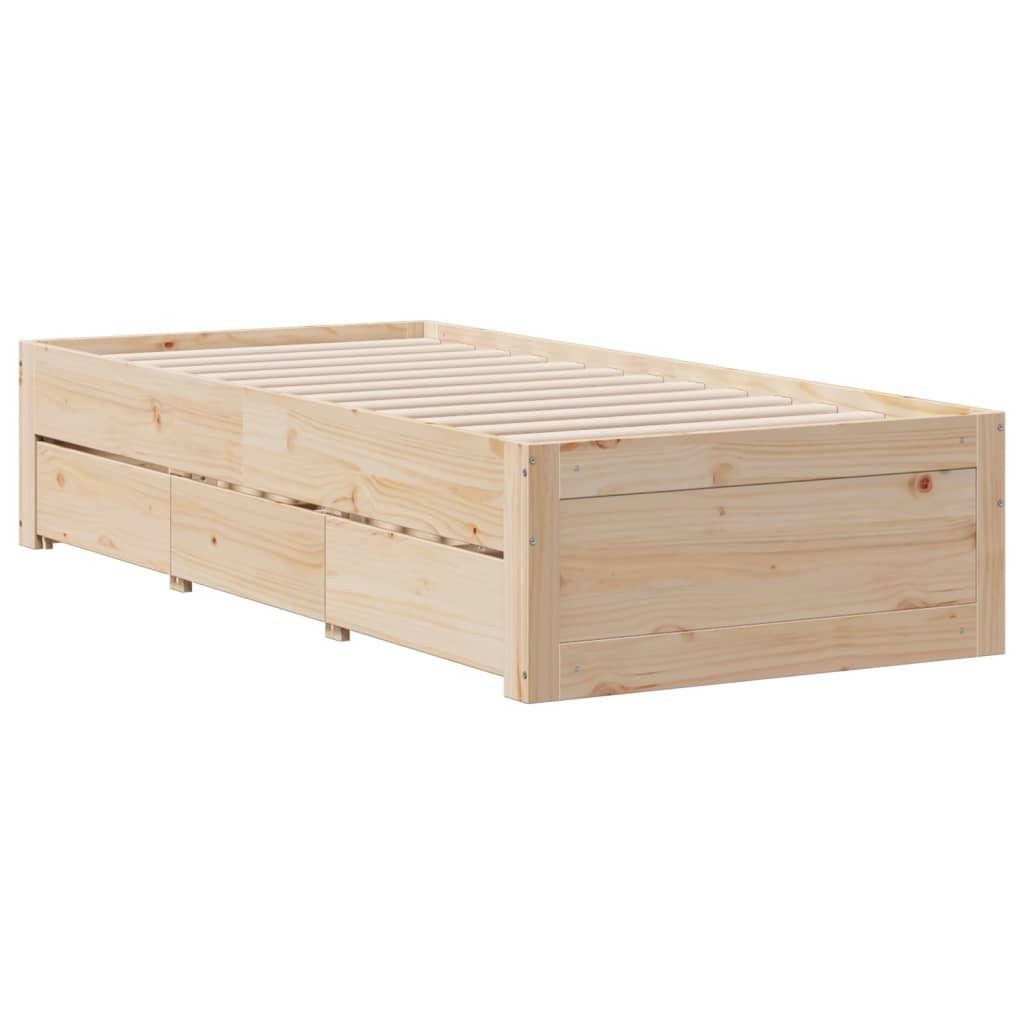 vidaXL Bett Massivholzbett ohne Matratze mit günstig online kaufen