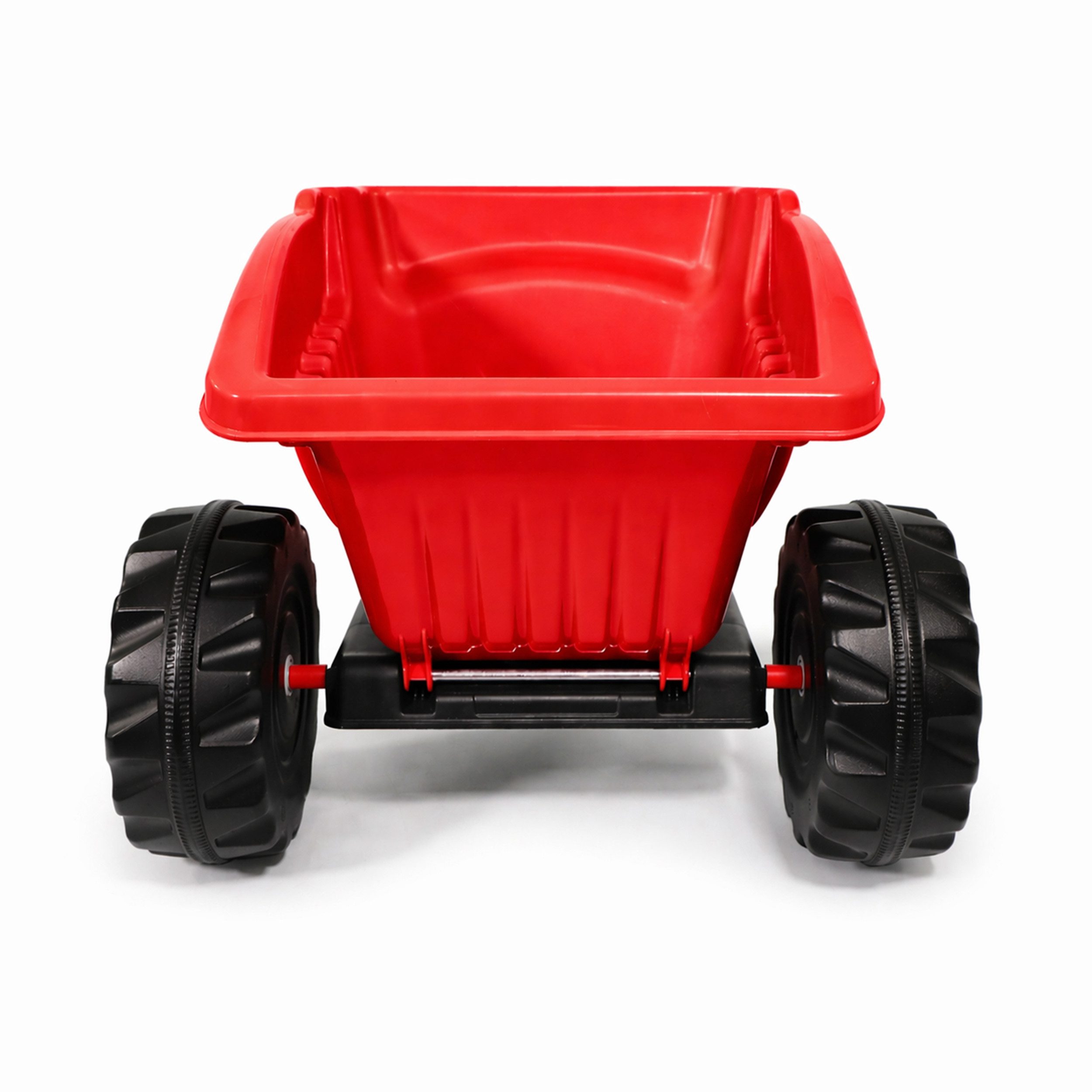 Lemodo Trettraktor Anhänger mit Kippfunktion 35 kg belastbar ab 3 Jahre, Anhänger mit Kippfunktion, 35kg belastbar