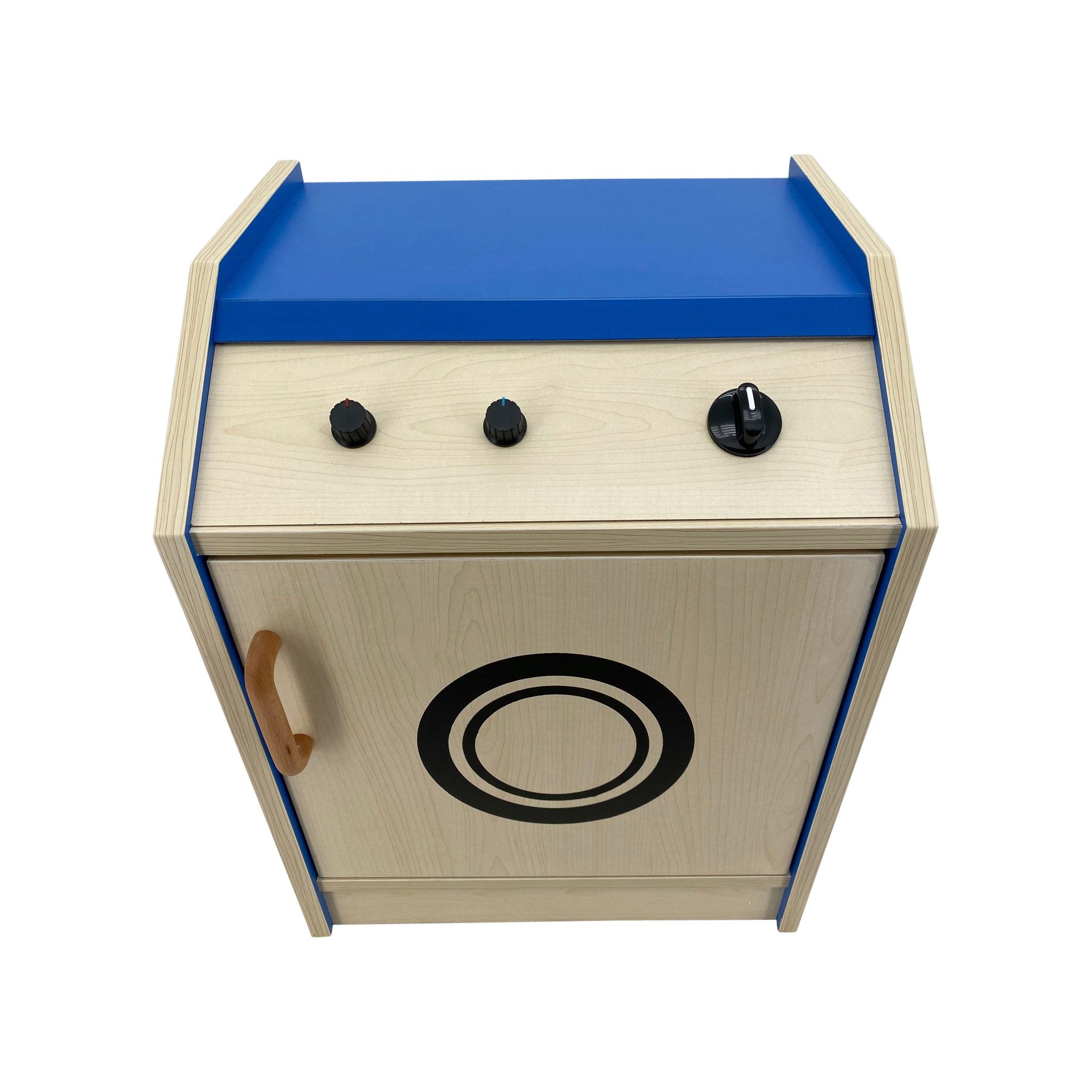Sweety-Toys Kinder-Waschmaschine Sweety Toys 12329 Kinder Waschmaschine aus Holz – Blau – Spielzeug