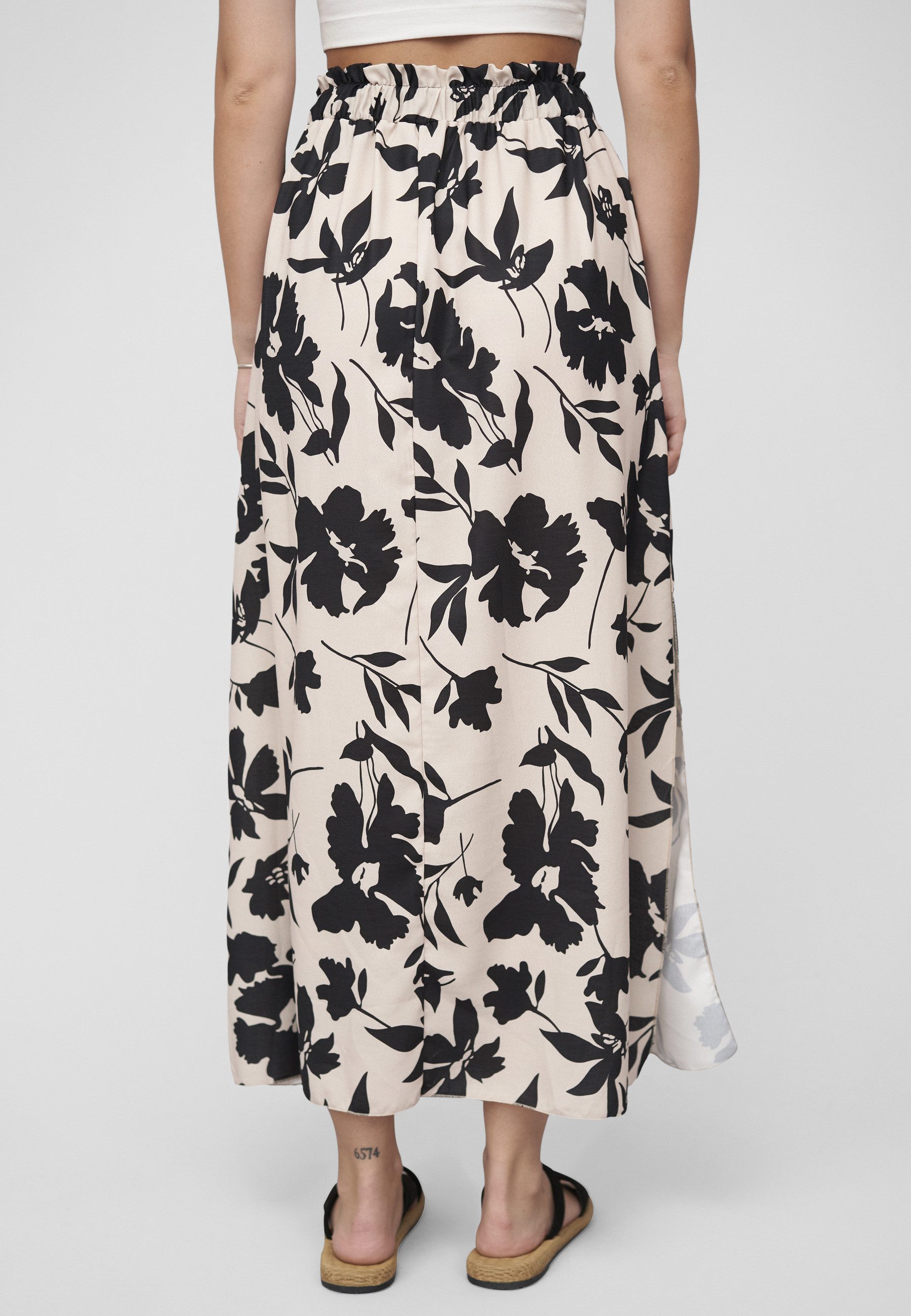 CLOUD 5IVE Sommerrock CLOUD 5IVE Maxi Skirt with side slit and floral print (1-tlg) – Bild 5 von 5