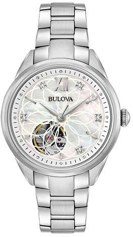 Bulova Mechanische Uhr 96P181, Armbanduhr, Damenuhr