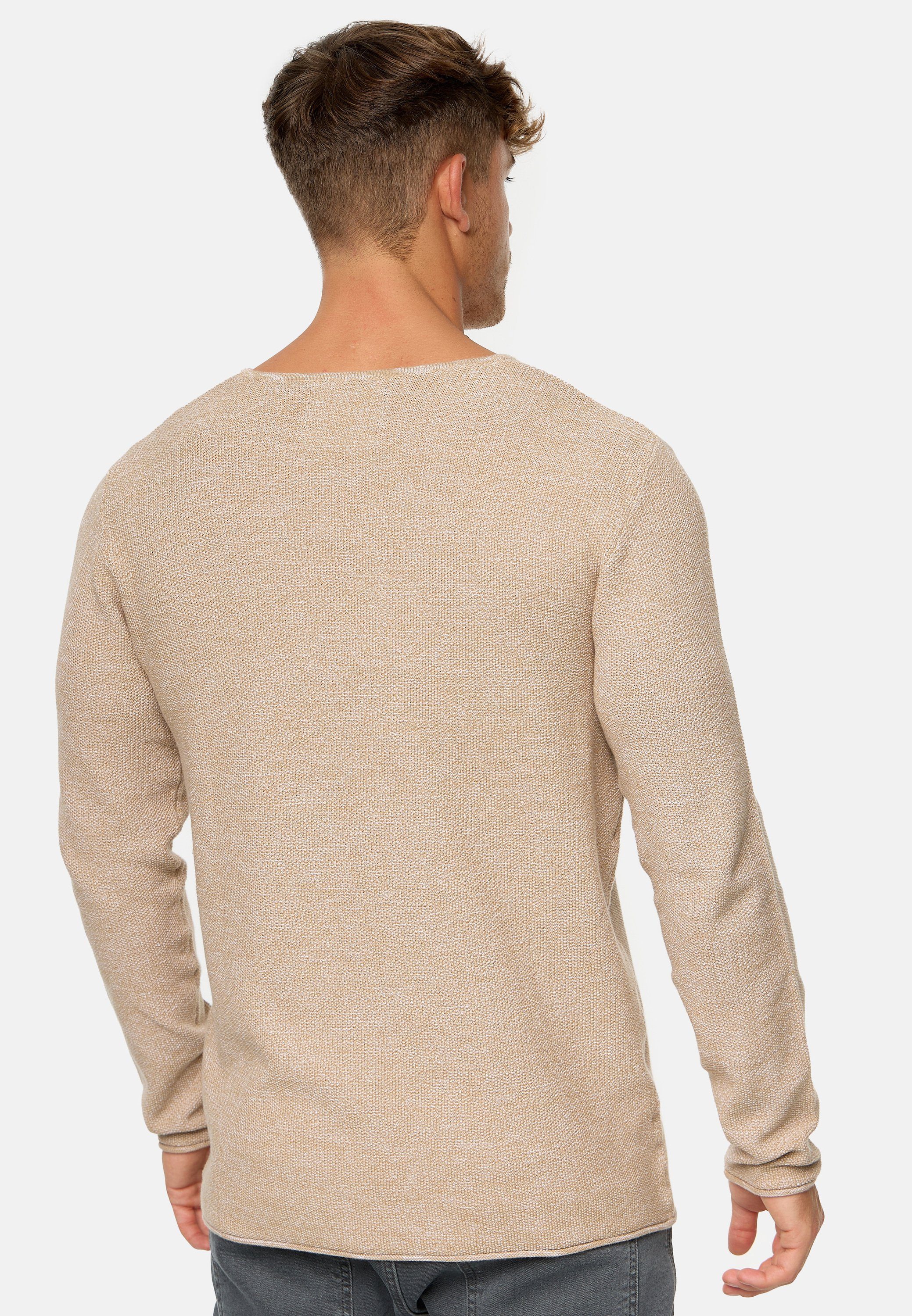 Indicode Strickpullover Herren Loakim Pullover Herrenpullover aus elastischer Baumwoll-Qualität, Rundhalsausschnitt