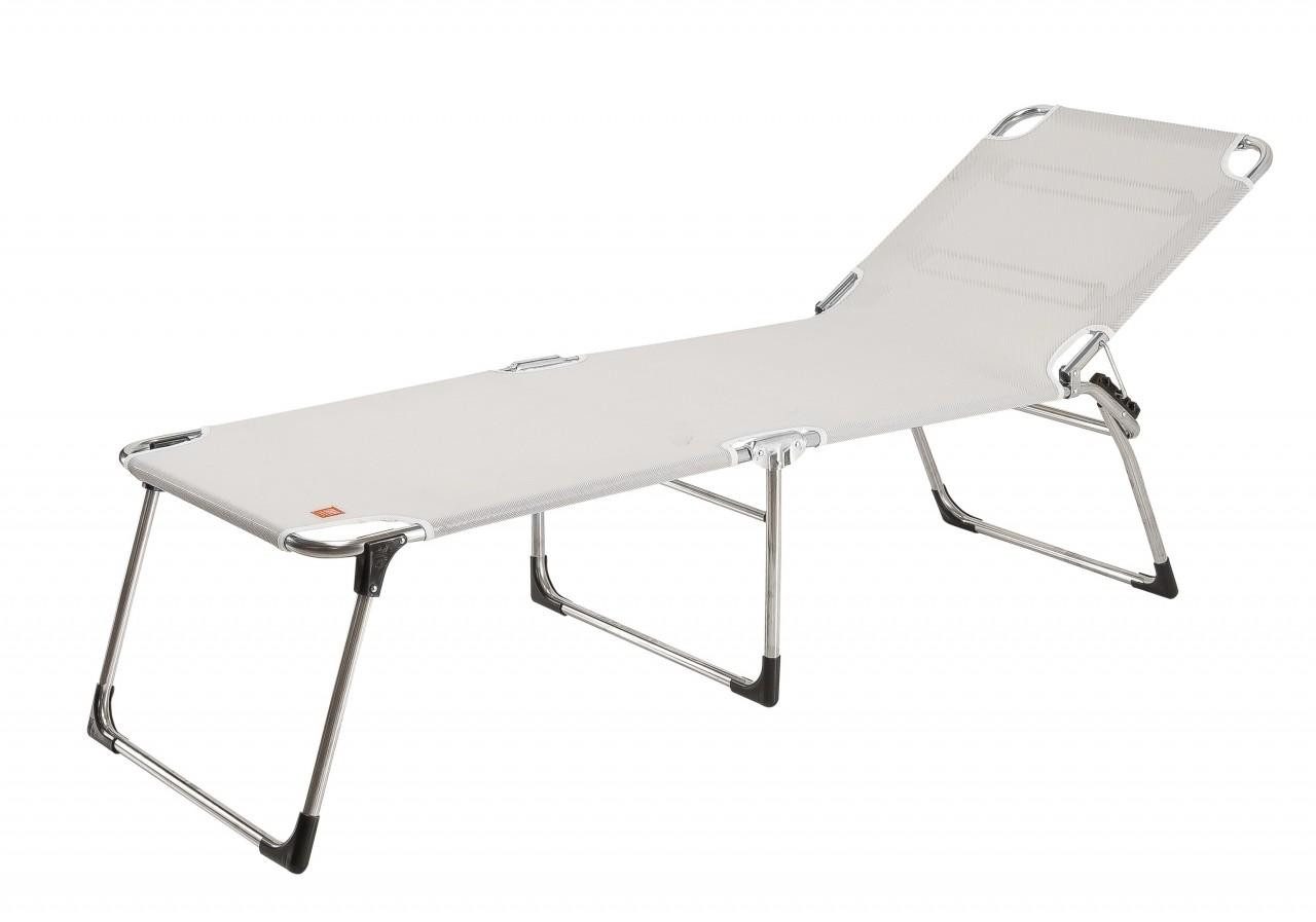 Fiam Gartenliege AMIGO 40 PLUS Silbergrau Sonnenliege Gartenliege von FIAM