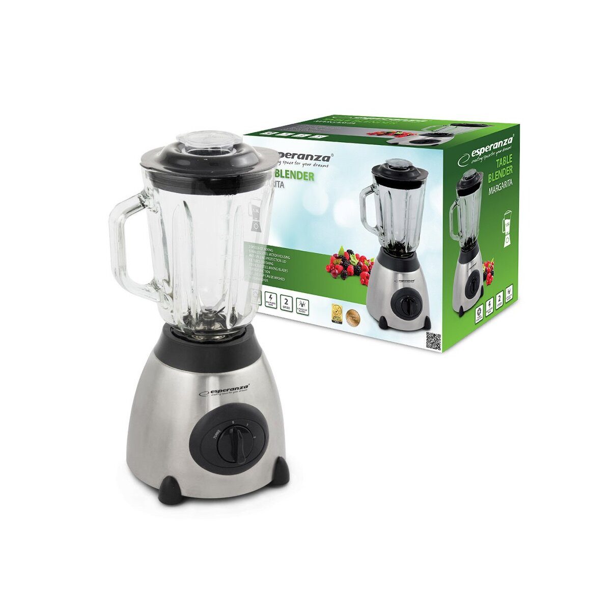 Esperanza Standmixer Esperanza Margarita Stabmixer mit Edelstahlmesser