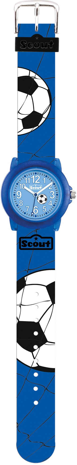 Scout Quarzuhr Crystal, 280305030, Fußballuhr, Fußballmotiv, ideal auch als Geschenk