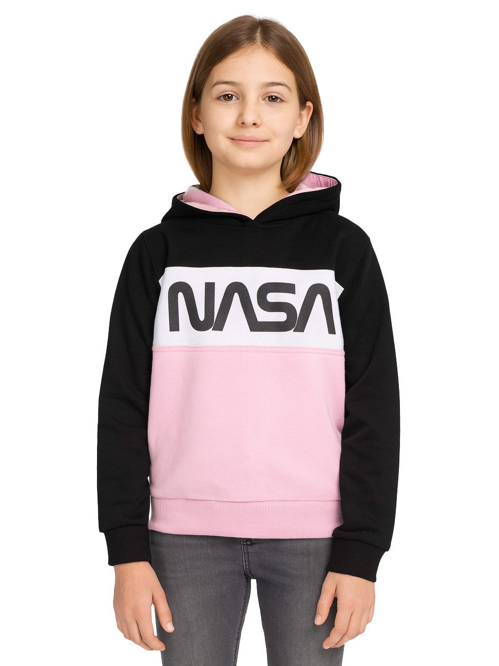 Sweatshirt NASA - retro Logo, Hoodie, rosa