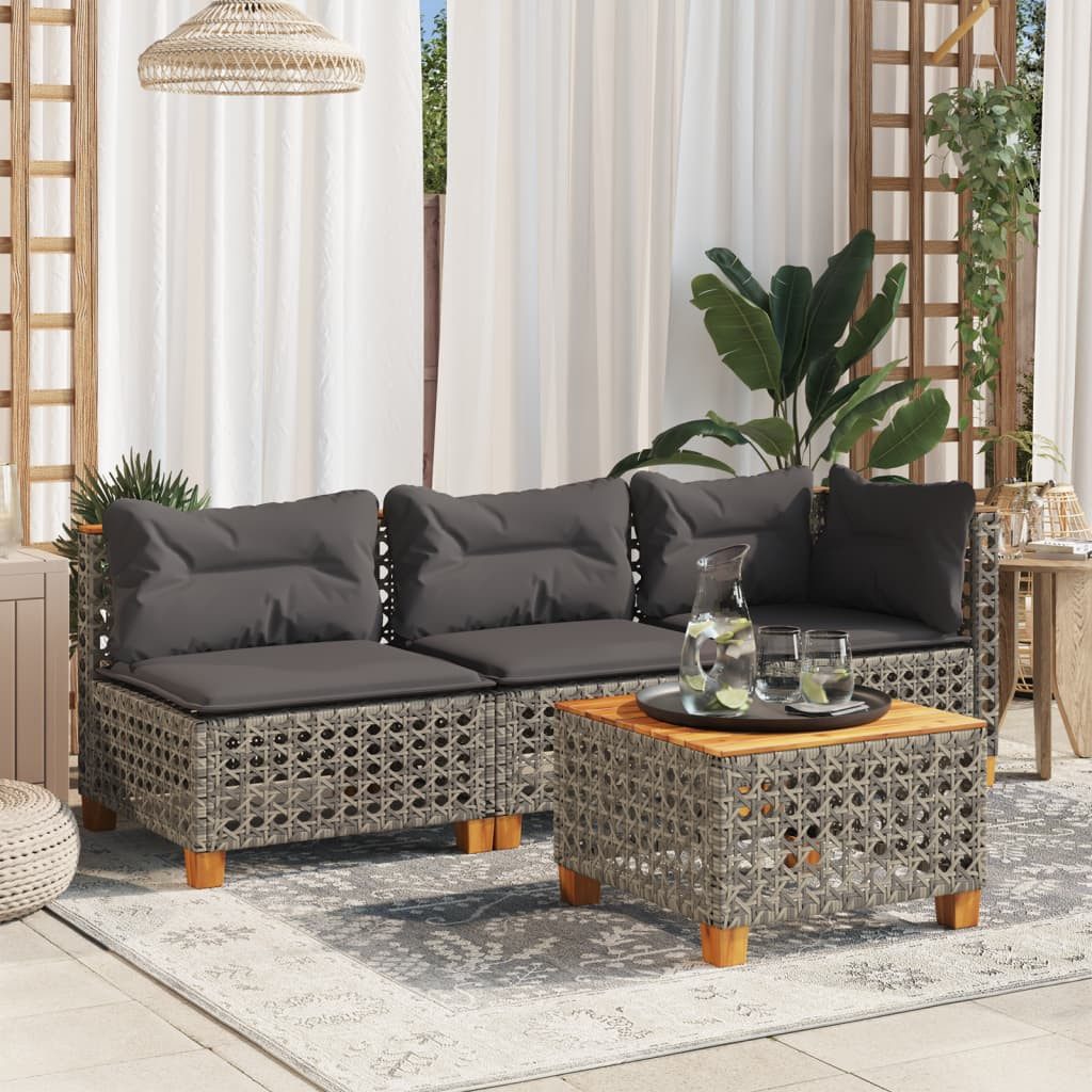 vidaXL Gartentisch Gartentisch Grau 55x55x36 cm günstig online kaufen