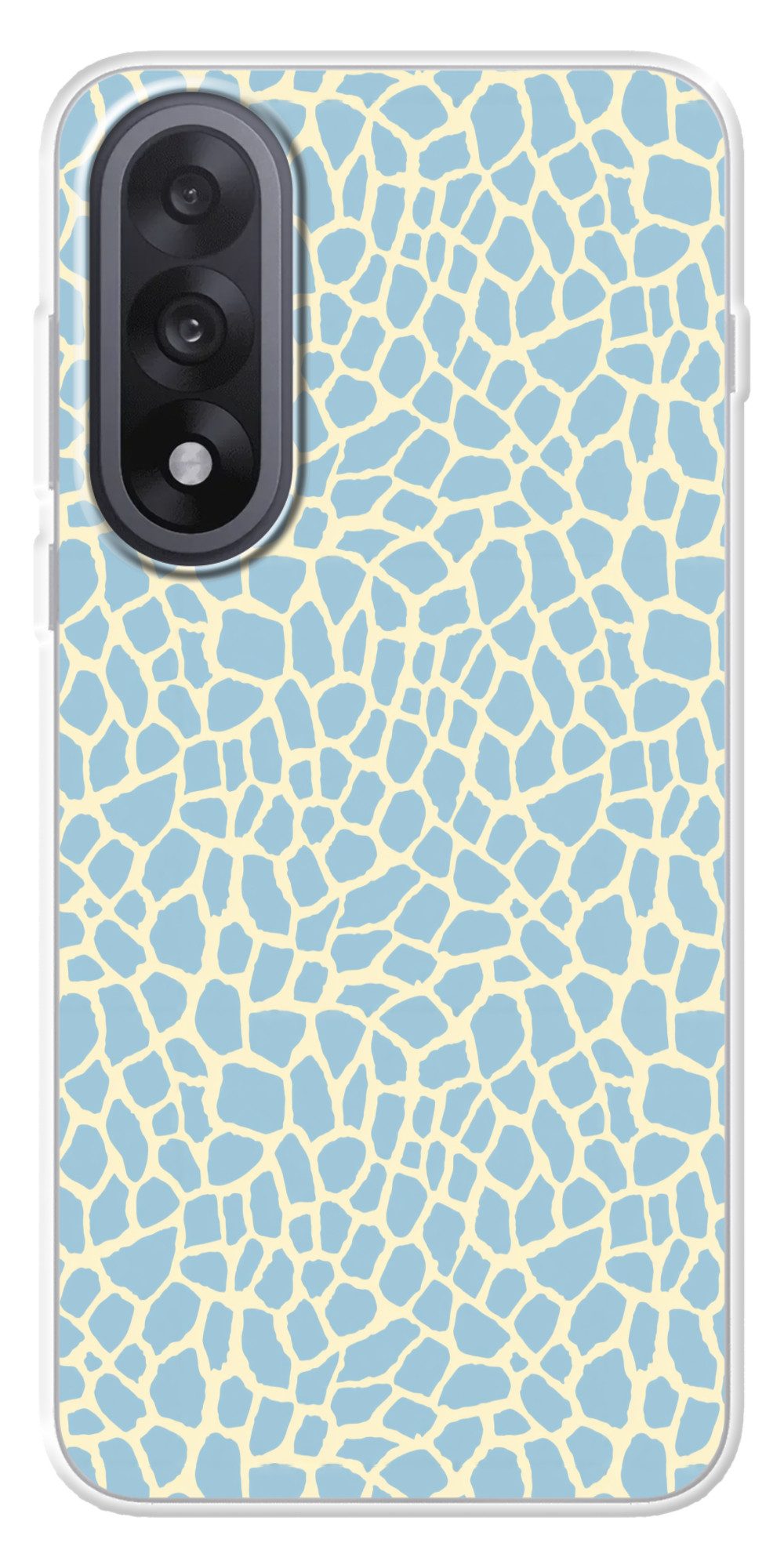 MuchoWow Handyhülle für OnePlus Nord 5 Giraffe - Modern - Blau, Handy Case, Silikon, Bumper Case Dünn