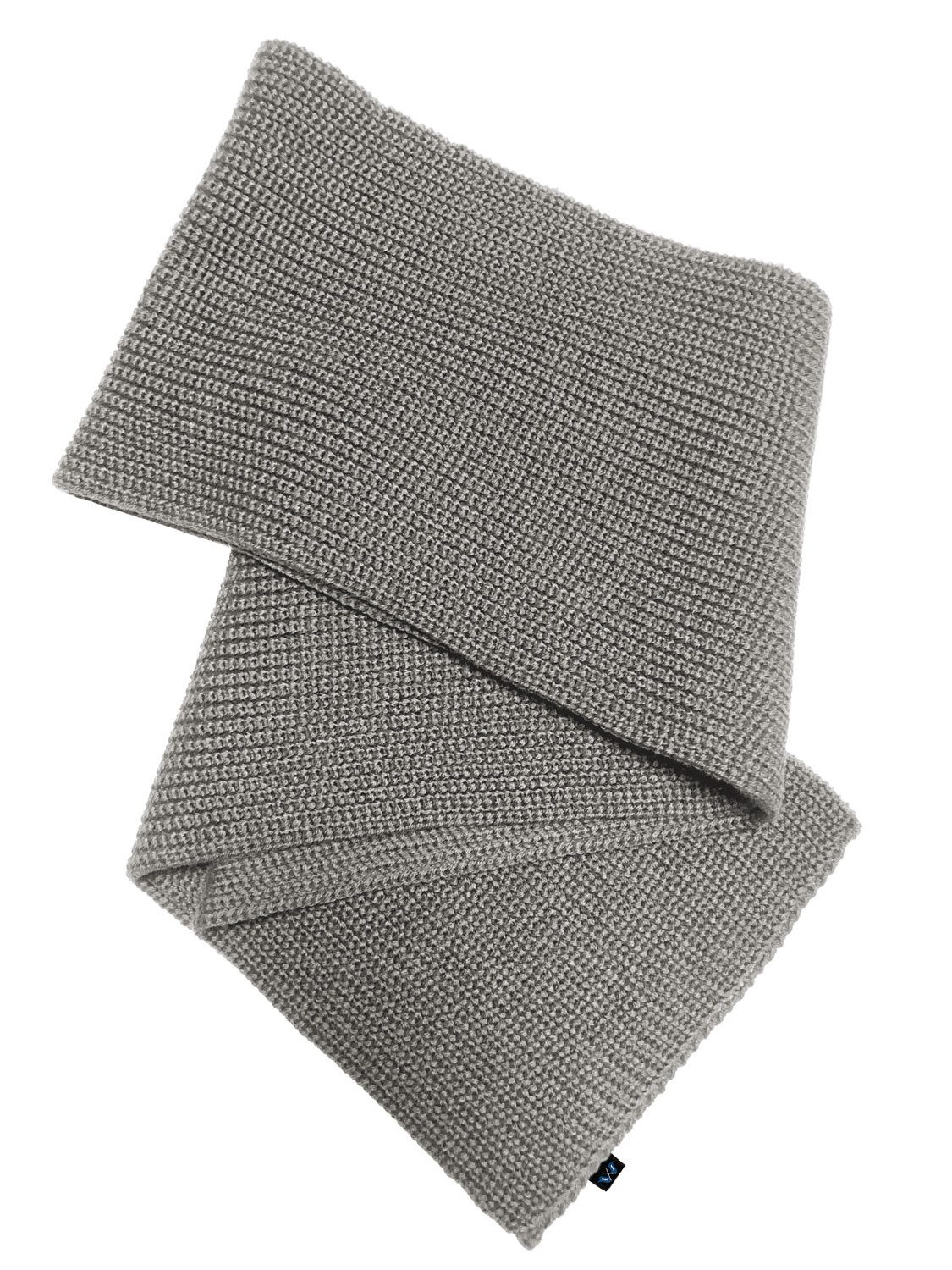 Blauer Peter Strickschal, aus Merino in Perlfang-Optik