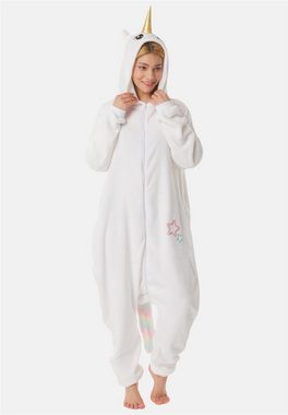 Corimori Partyanzug Erwachsenen Onesie Kostüm in den Größen 150-190cm, (weiß)