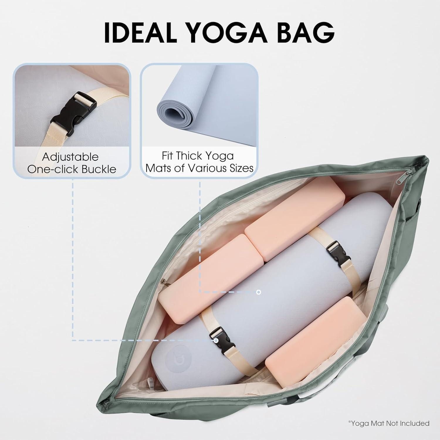 LuxusKollektion Yogatasche Sporttasche Damen Herren Yoga Reise Fitness Pilates Groß Nassfach