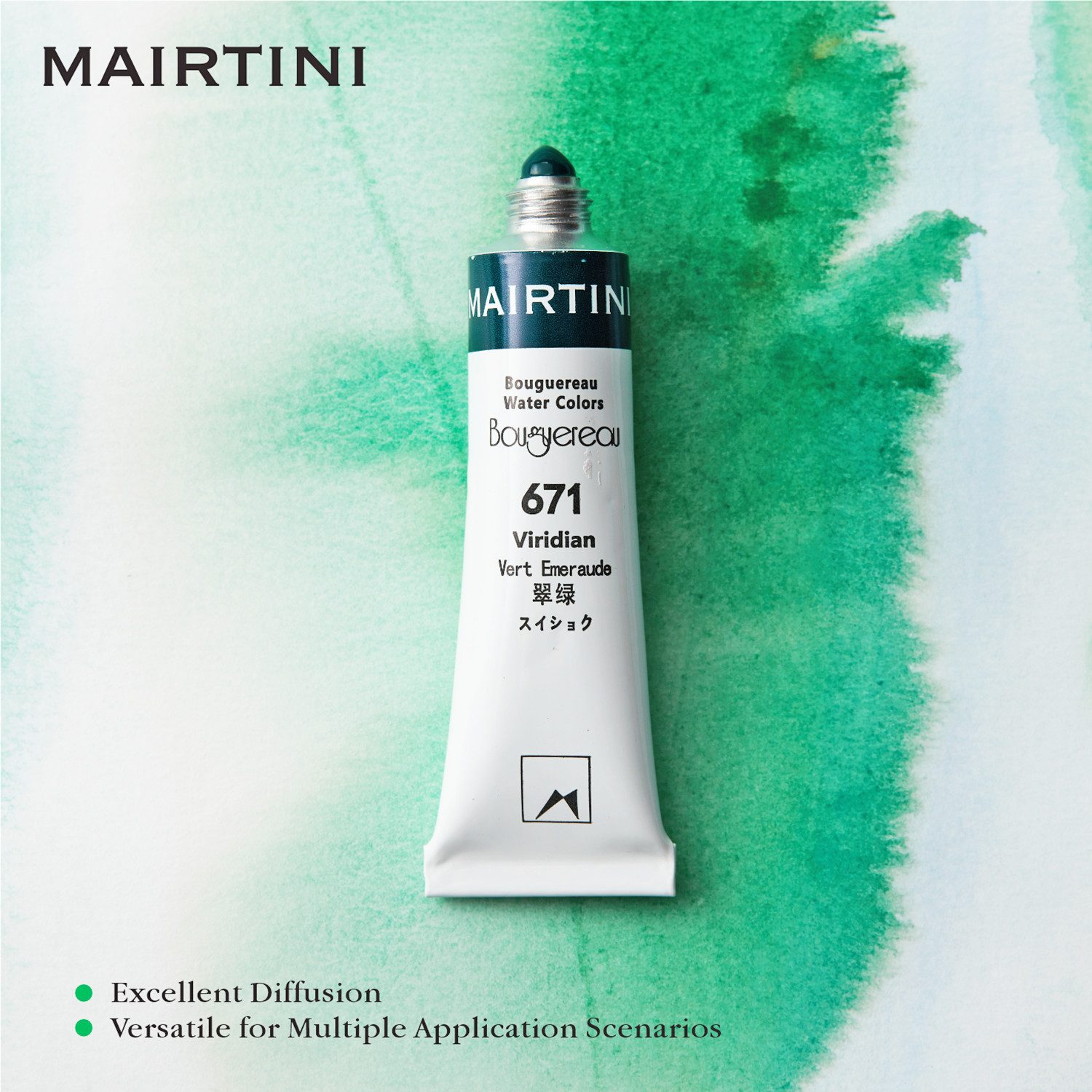 Mairtini Aquarellfarbe Bouguereau Künstler Set 24 Farben x 8 ml oder 15 ml, Intensive, lichtechte Farben für beeindruckende Kunstwerke