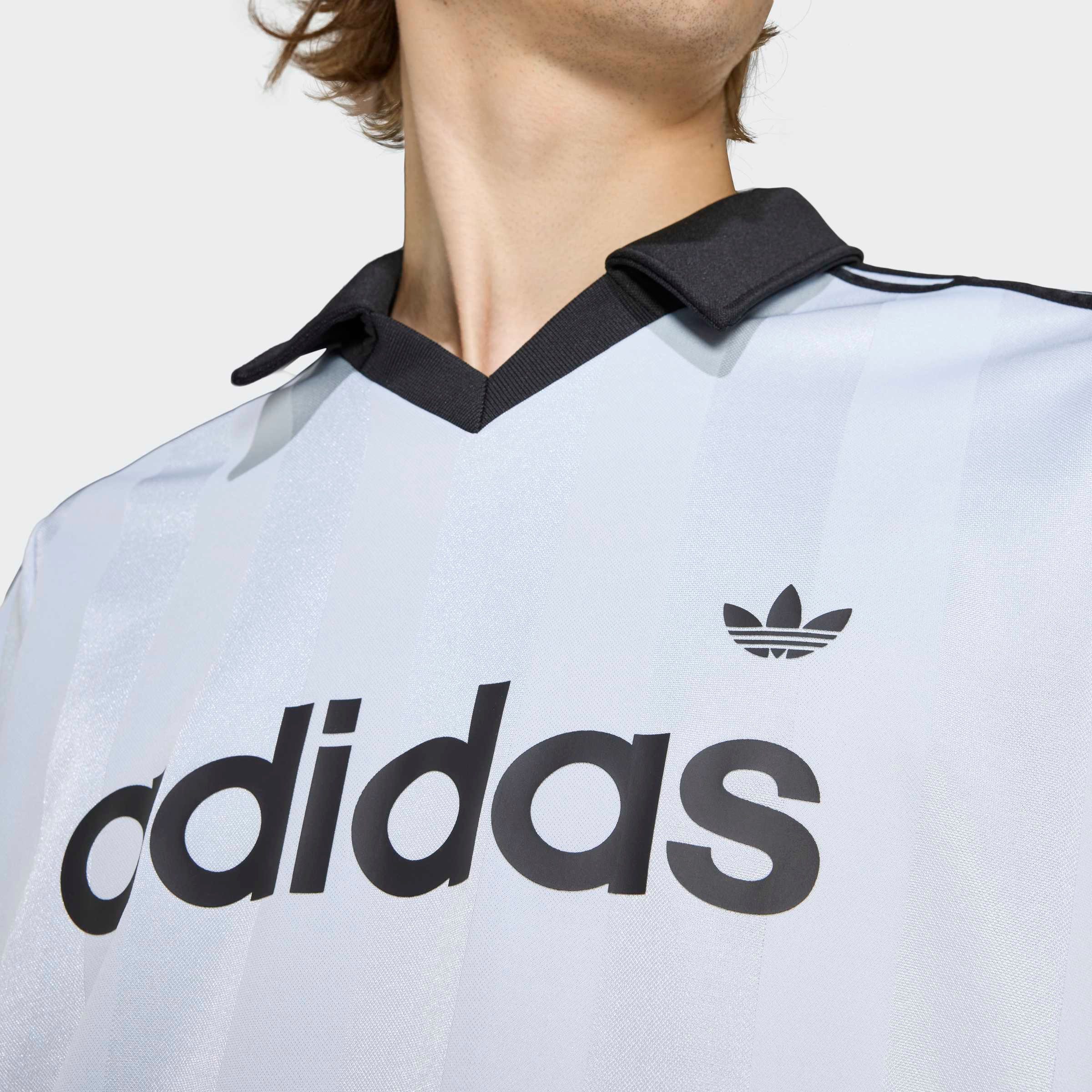 adidas Originals T-Shirt ARCHIVE COLLAR ENGINEERED TRIKOT mit V-Ausschnitt, ohne Verschluss, sportlicher Stil, für Erwachsene – Bild 4 von 5