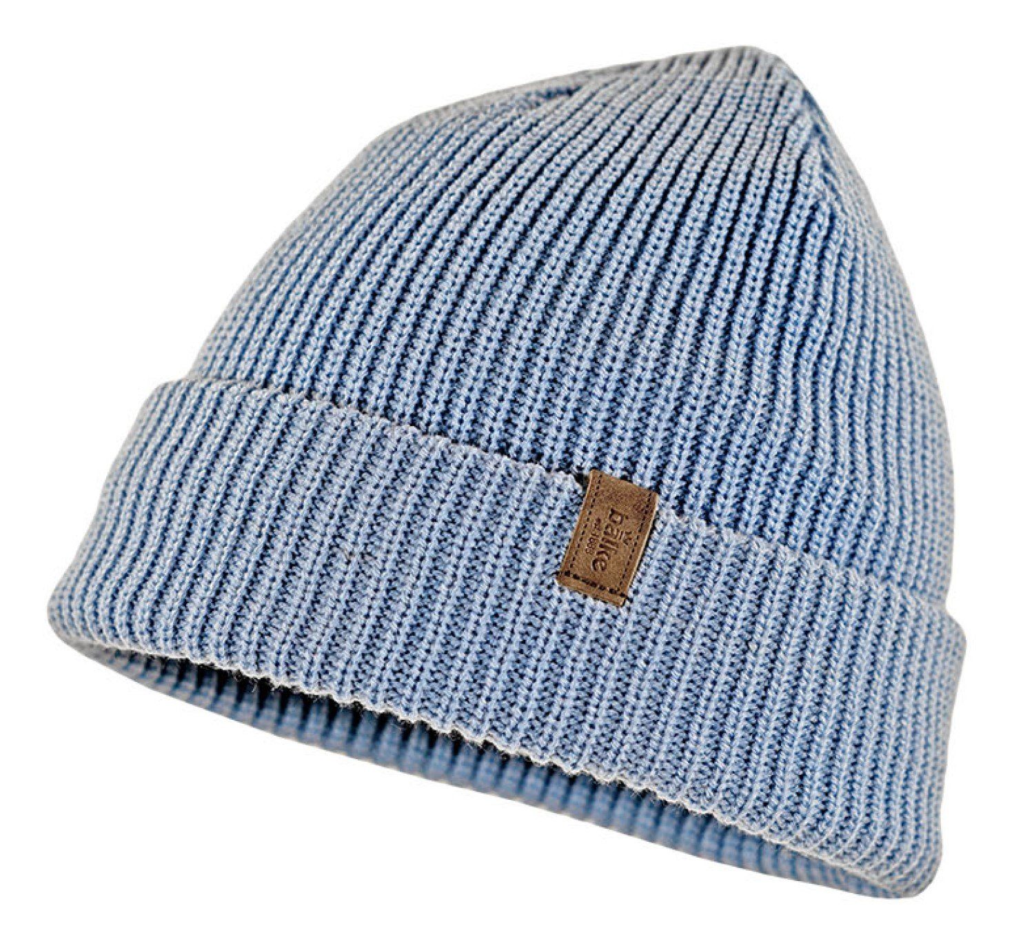Balke 229 warme Strickmütze Grobstrick-Mütze bleu mit sehr Thinsulate-Ausstattung
