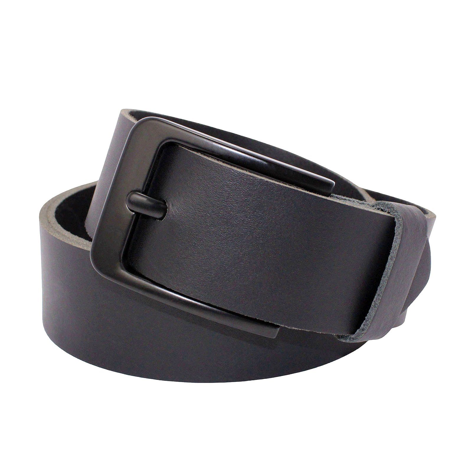 Manza Ledergürtel Gürtel Ledergürtel 4cm breit Echt Leder Jeansgürtel Unisex Kürzbar