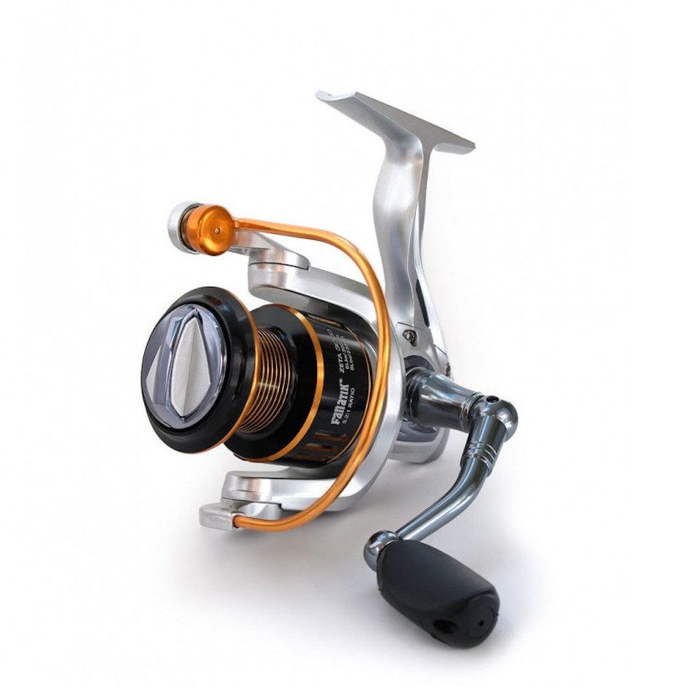 Fanatik Spinnrolle "ZETA" Angelrolle Stationärrolle trägheitsfrei, 3 Größen)