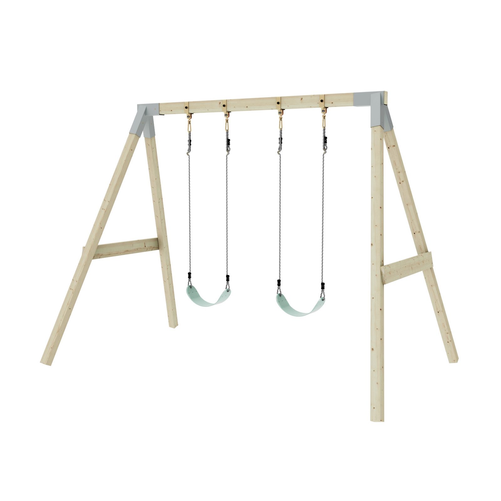 OutdoorToys Schaukelkombination Schaukel Nachtfalter, aus Holz in Mintgrün