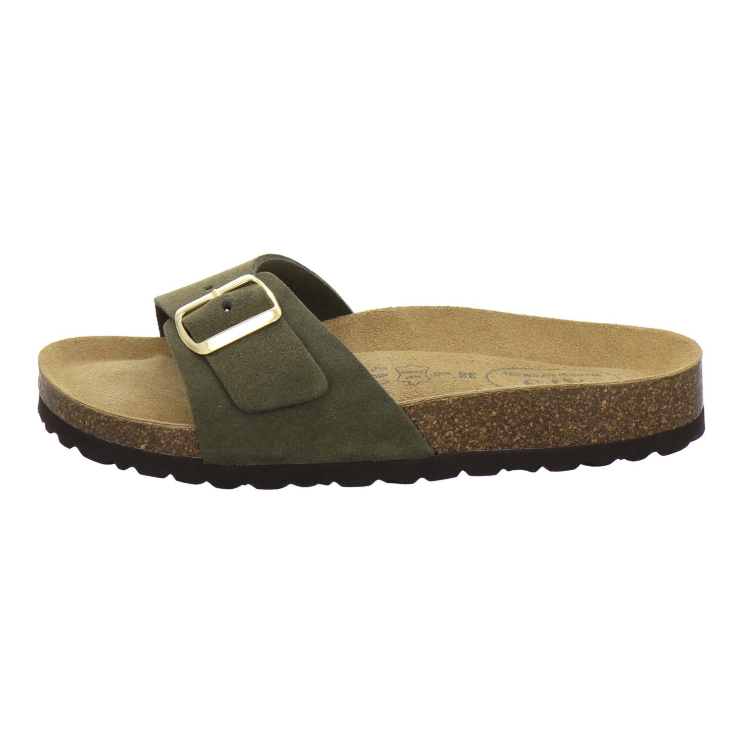 AFS-Schuhe 211288 Sommer Pantolette für Damen mit Fußbett, bequeme Sandalen aus Leder