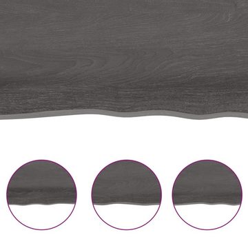 furnicato Tischplatte Dunkelbraun 60x60x(2-6)cm Massivholz Eiche