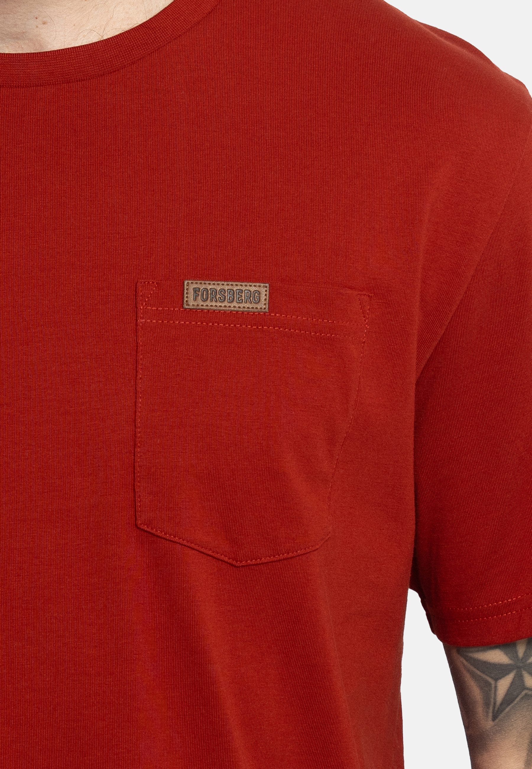 FORSBERG T-Shirt mit Brusttasche