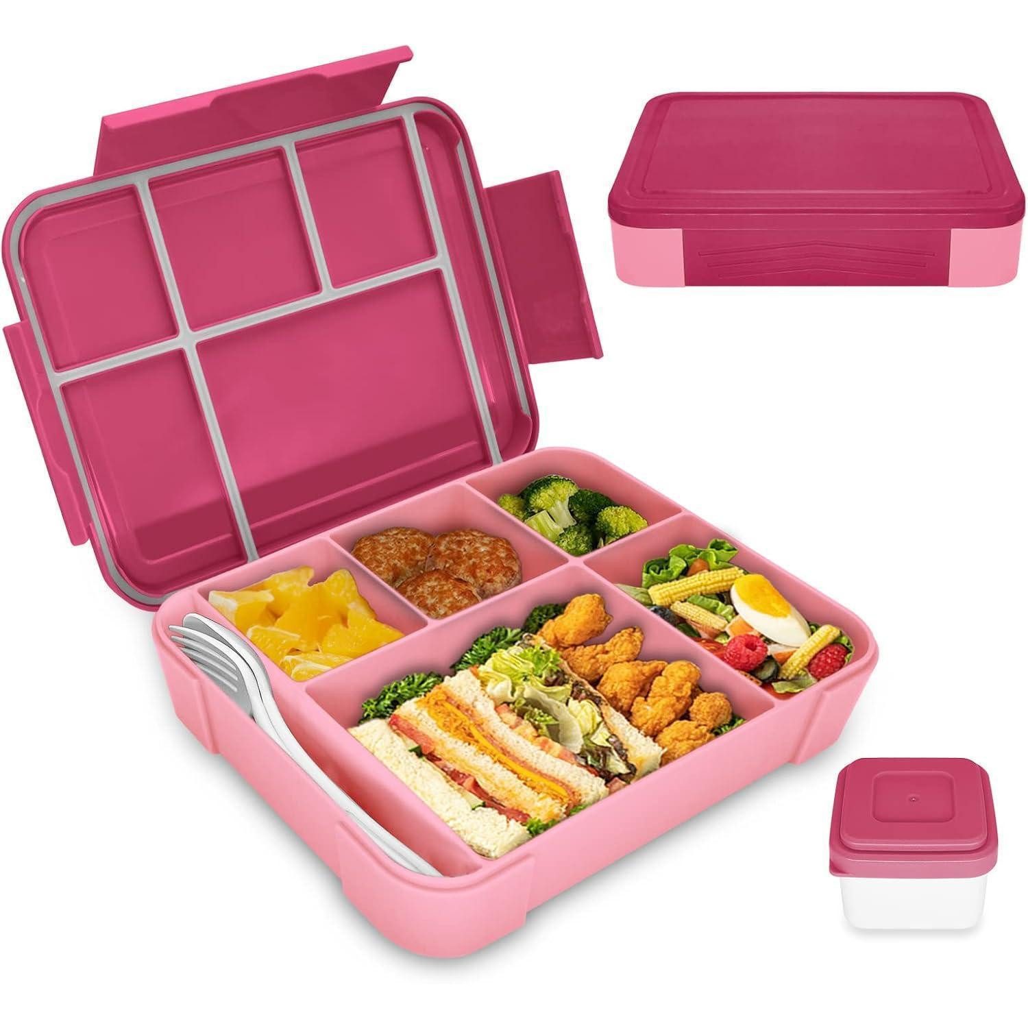IJIAMY Lunchbox Brotdose Kinder mit Fächern 1300ml Auslaufsicher Bento Lunchbox