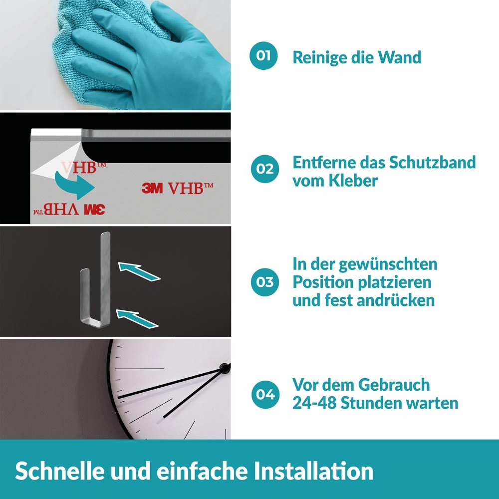 WEISSENSTEIN Toiletten-Ersatzrollenhalter Aufbewahrung Toilettenpapier ohne Bohren – Bild 4 von 5