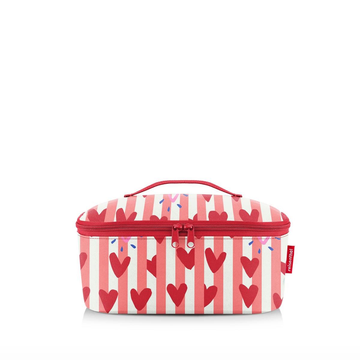 REISENTHEL® Einkaufsshopper coolerbag M pocket hearts & stripes