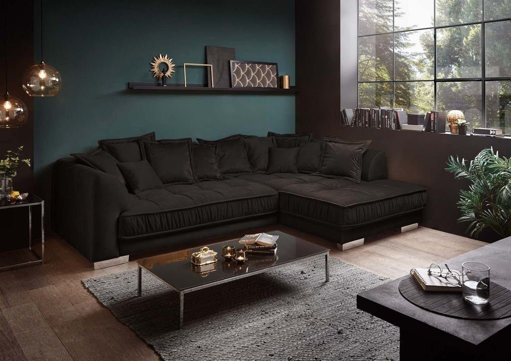 ED EXCITING Ecksofa Braun-Grau Sofa (Espresso) Pascha cm Eckcouch Couch 308x192 Ecksofa, DESIGN