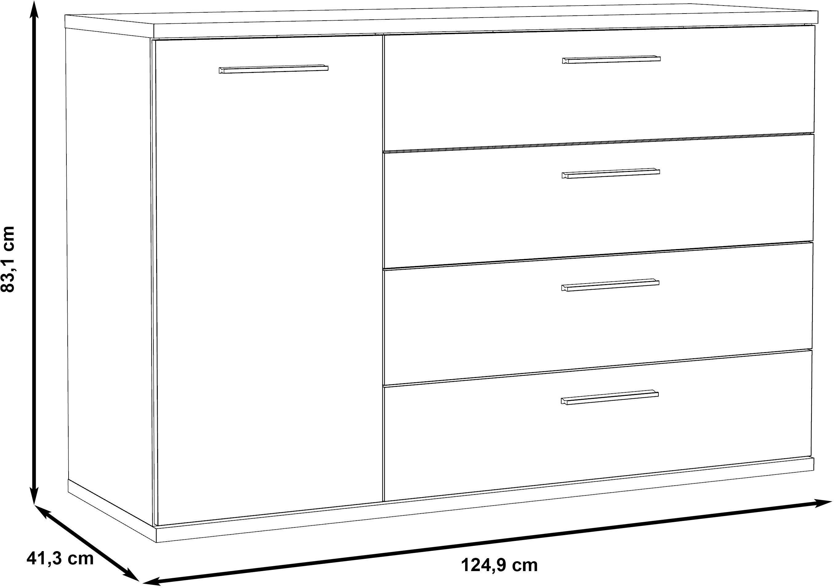 FORTE Kombikommode Jacky