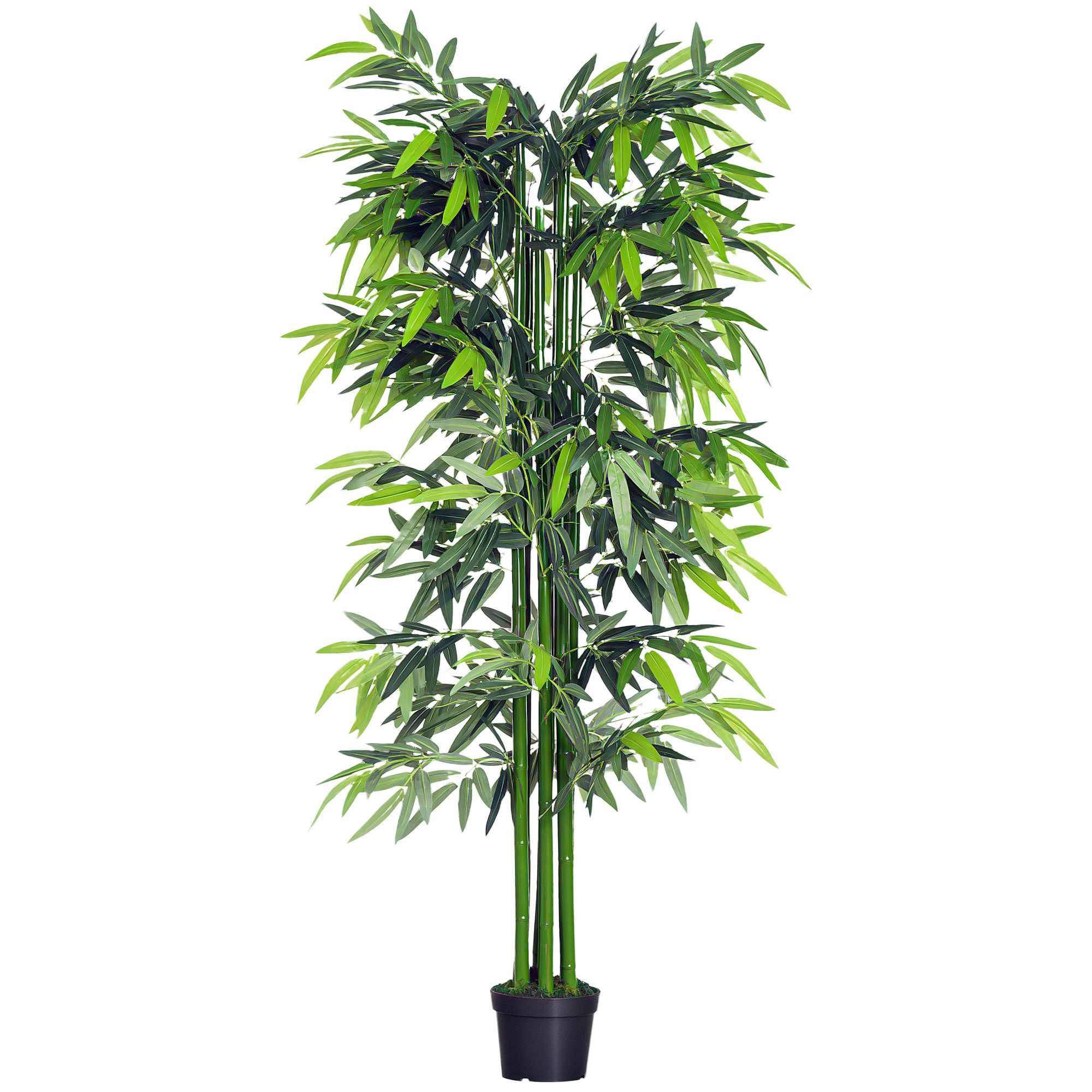 Kunstpflanze OutsunnyKünstliche Pflanze, Bambus, Outsunny, Höhe 180 cm, Grün Ø18 x 180 cm