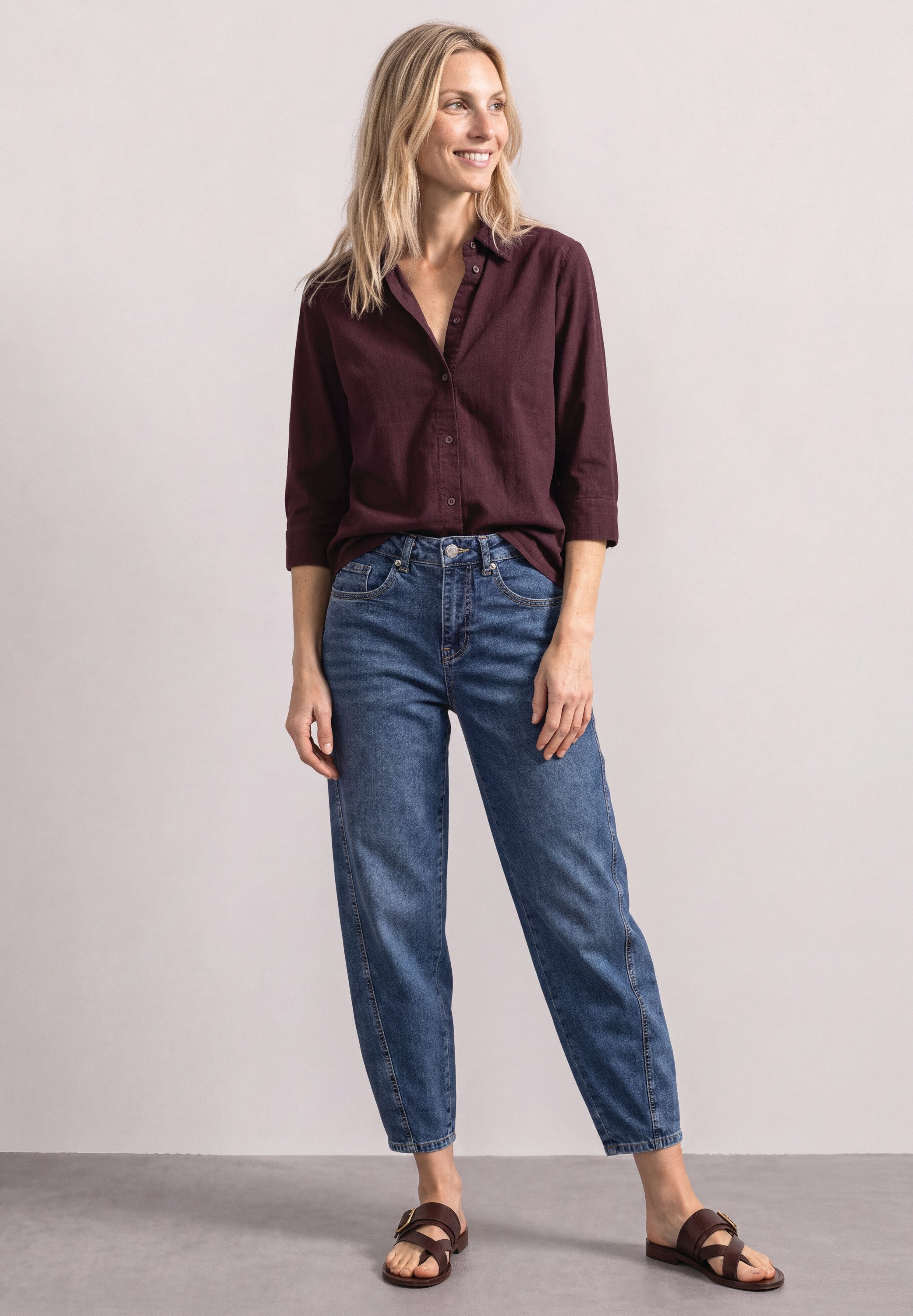 STREET ONE Hemdbluse in Cord-Optik