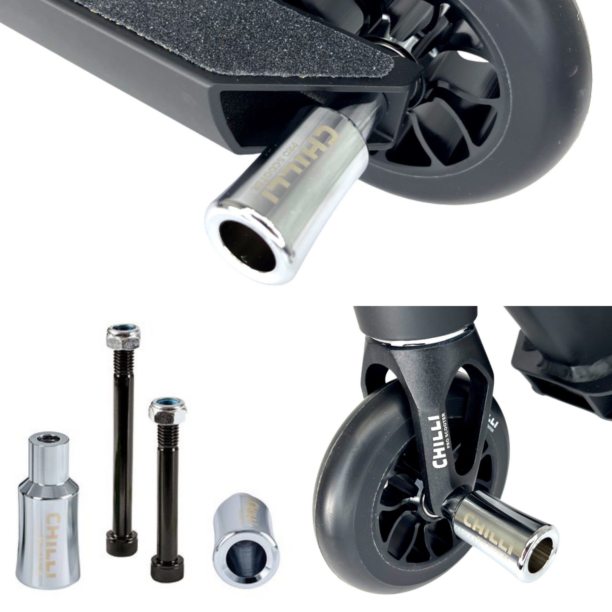 Chilli Pro Скутеры Трюк самокат Chilli Pro Скутеры Stunt-Scooter Pegs Trick Tret Roller Grind Stangen