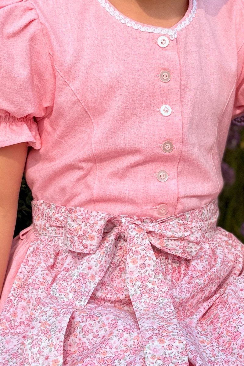 Isar-Trachten Dirndl Kinderdirndl 2tlg. - HEIDI - rosa
