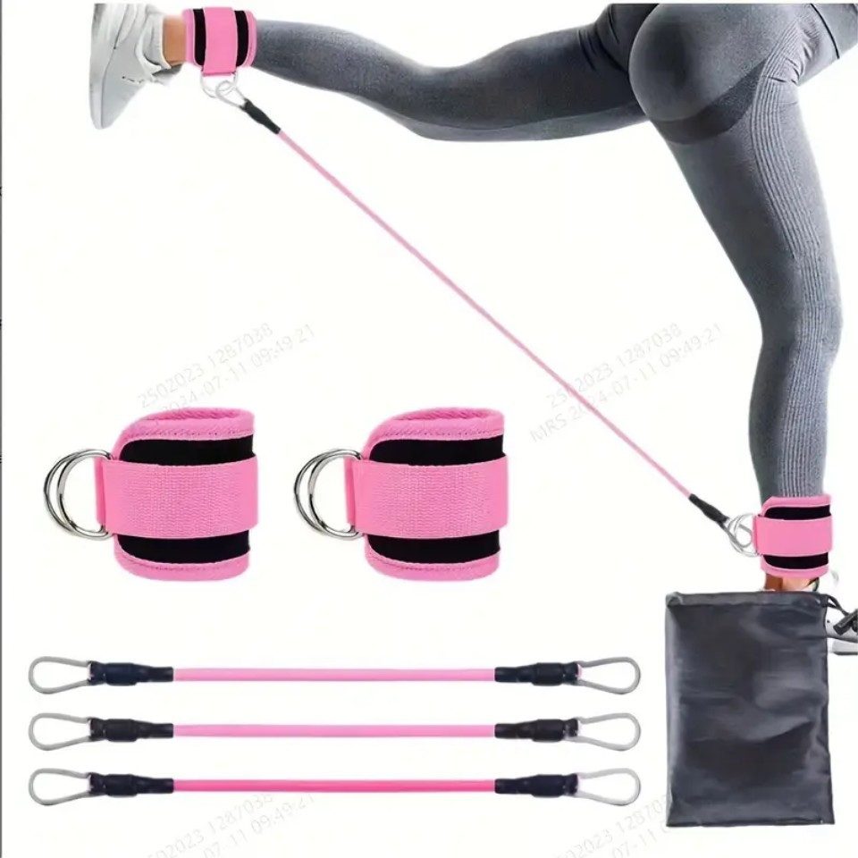 Venicce Love Trainingsbänder Widerstandsband-Set Knöchel für Po, Bein- und Gesäßtraining, 6-teilig