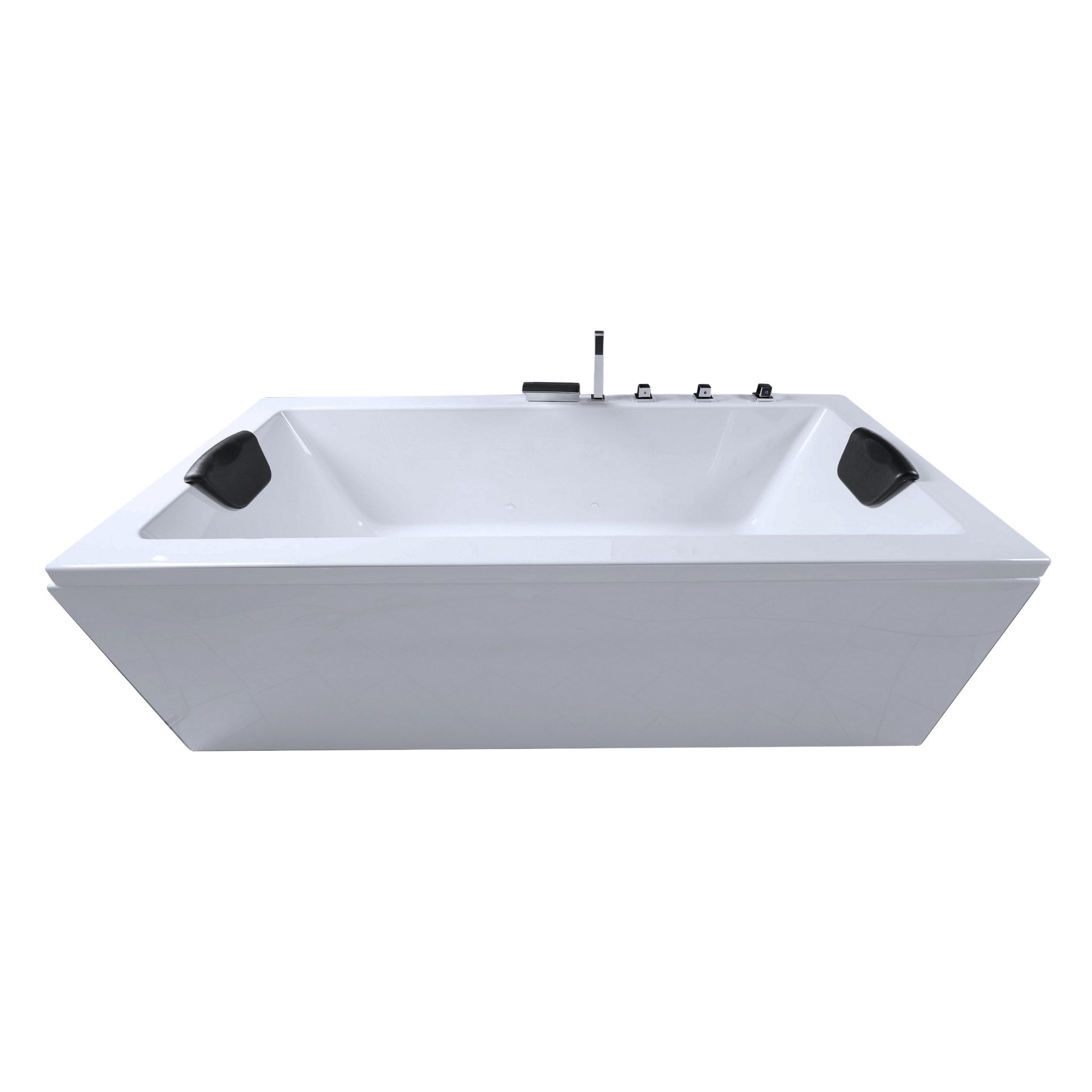 Caribia Badewanne X-Tube 140x75 Wasserfall Armaturset, 2x Kopfkissen GRATIS