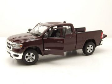 Welly Modellauto RAM 1500 Pick Up 2019 bordeaux Modellauto 1:24 Welly, Maßstab 1:24
