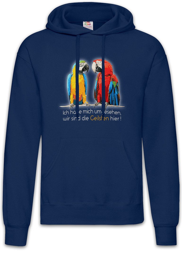 Hoodie Die Geilsten Herren Hoodie Fun Papagei Vogel Zoo Verein Papagei