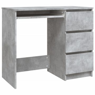 furnicato Schreibtisch Betongrau 90x45x76 cm Holzwerkstoff