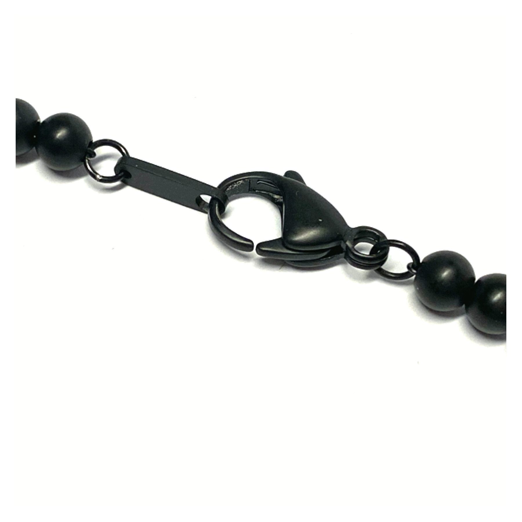 Edelschmiede925 Edelstahlarmband Edelstahl 21cm geschwärzt
