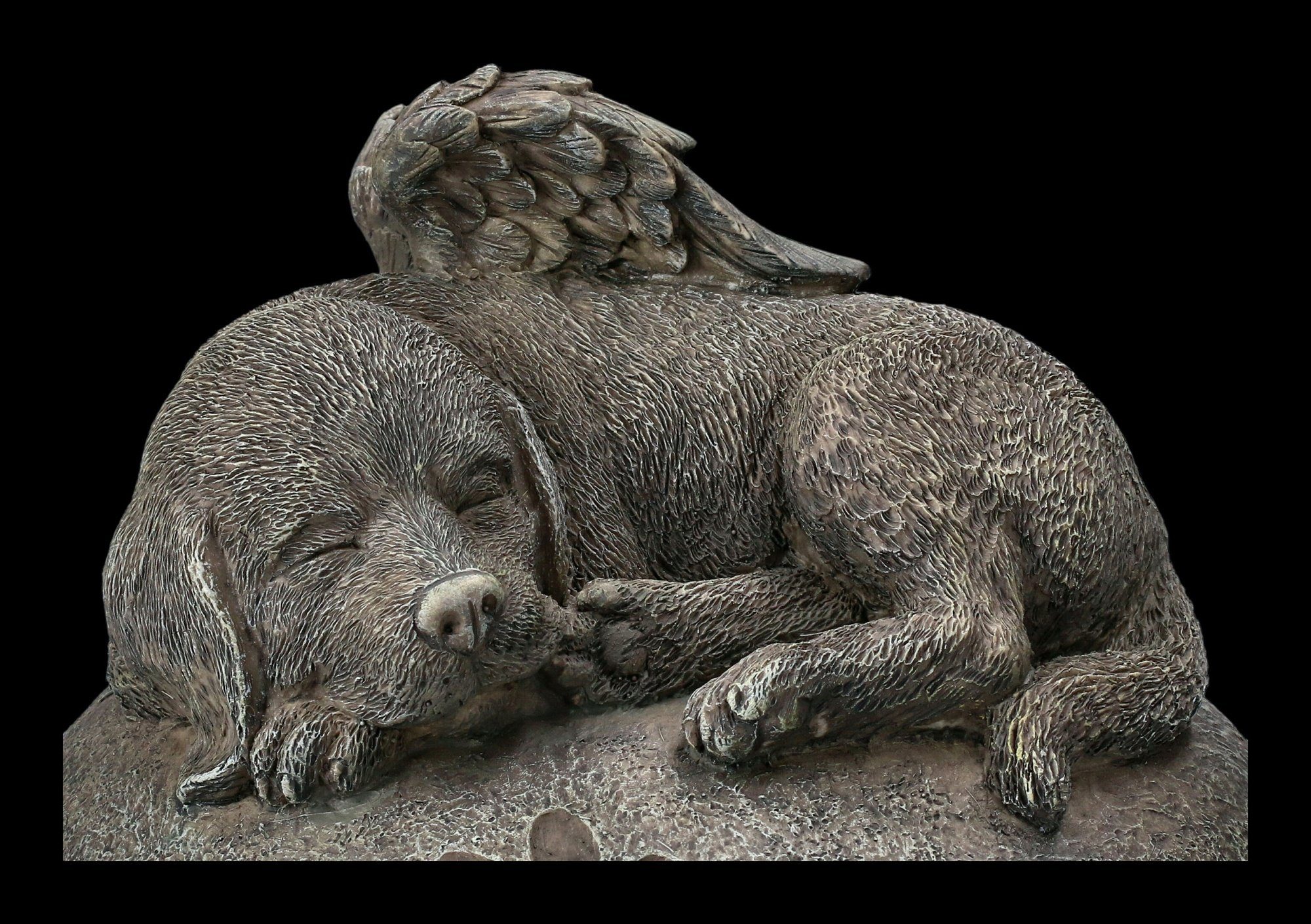 Tierfigur - Urne Figuren Haustierurne Herz in Shop auf Tier Steinoptik - GmbH Hunde-Engel Dekoration