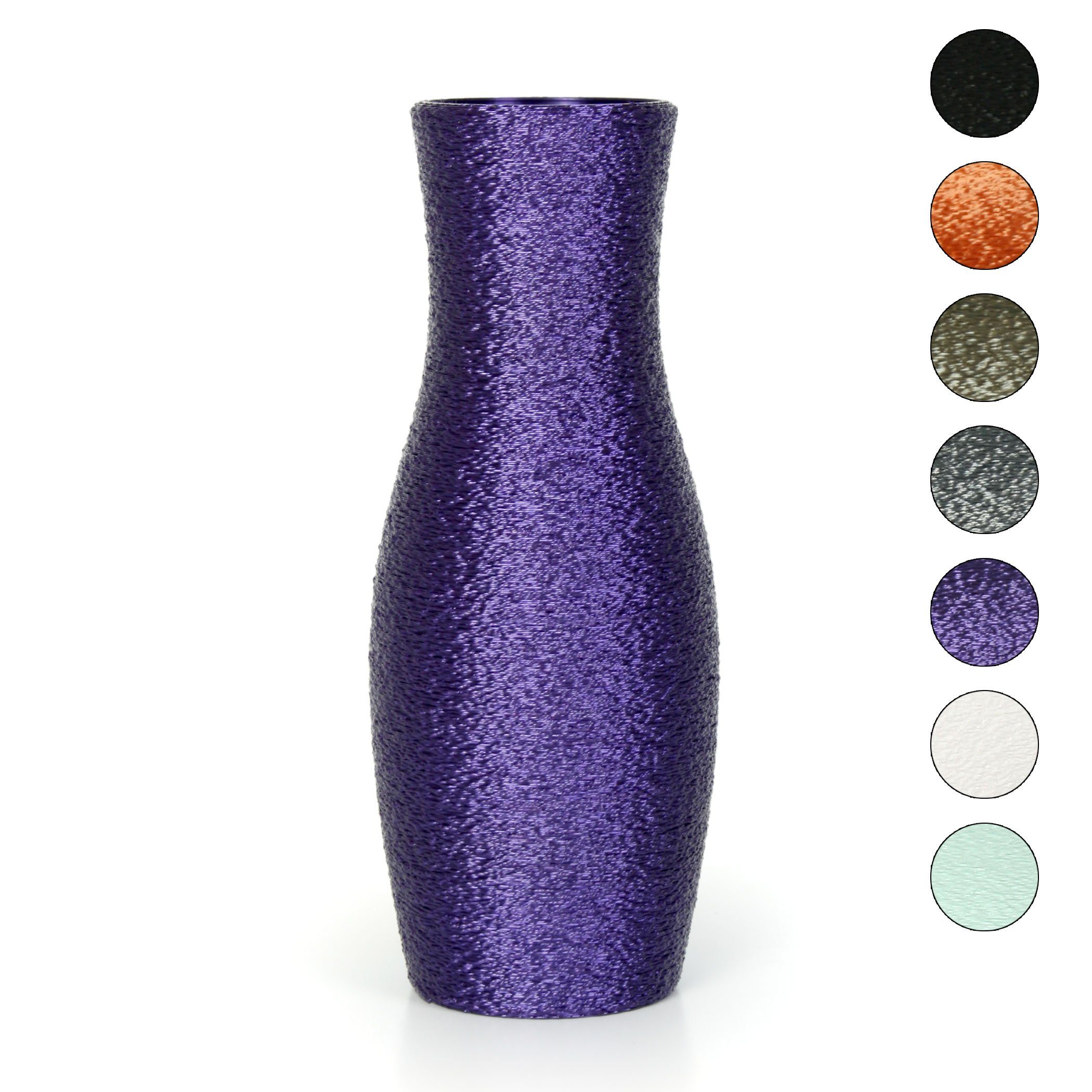 – Kreative Bio-Kunststoff, Rohstoffen; Violet Feder Vase nachwachsenden Designer Dekovase aus Blumenvase bruchsicher Dekorative wasserdicht aus &