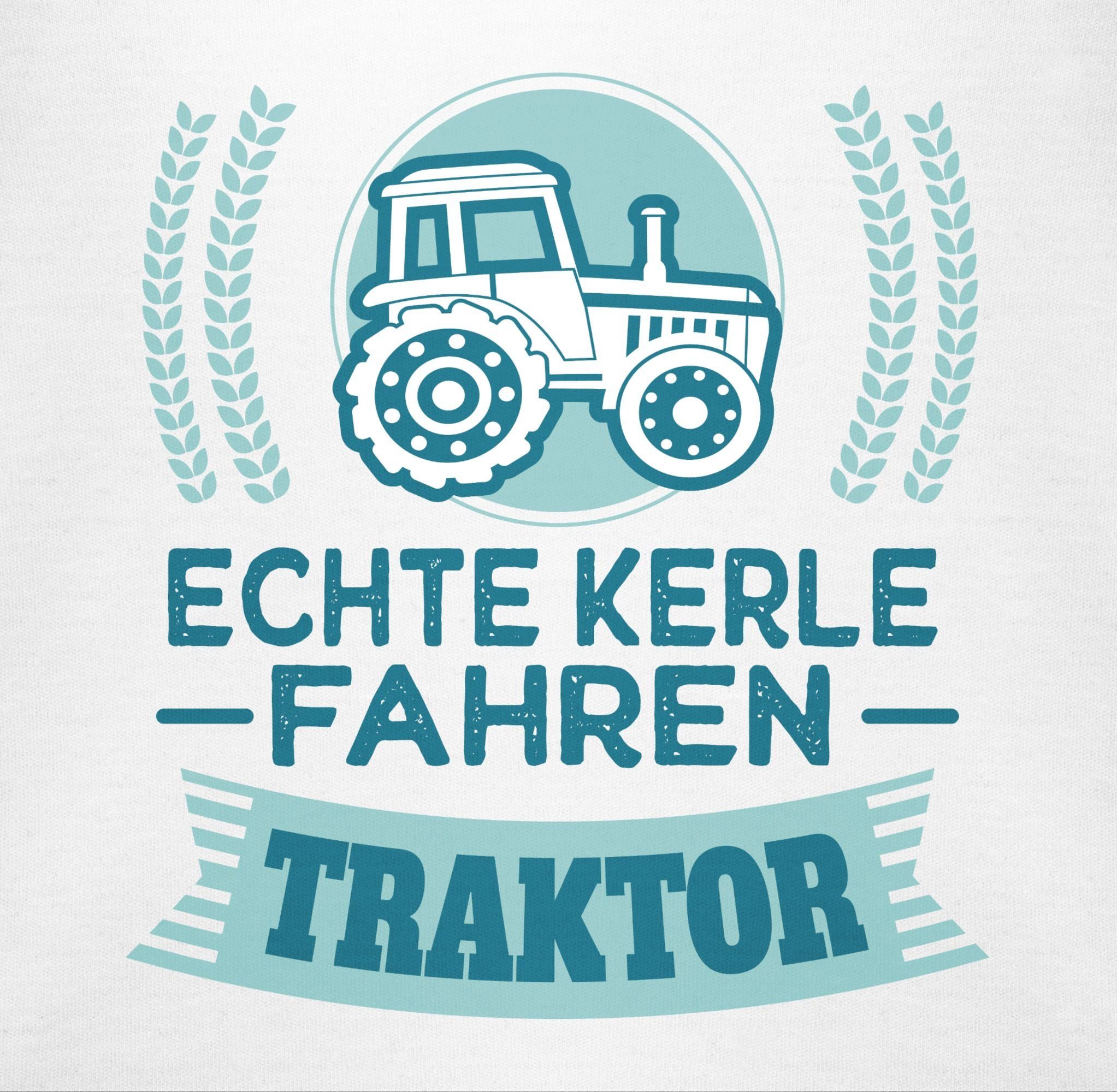 Echte Geschenk Weiß Bauern Shirtracer 2 für - Traktor Landwirte Kerle Shirtbody fahren Traktor