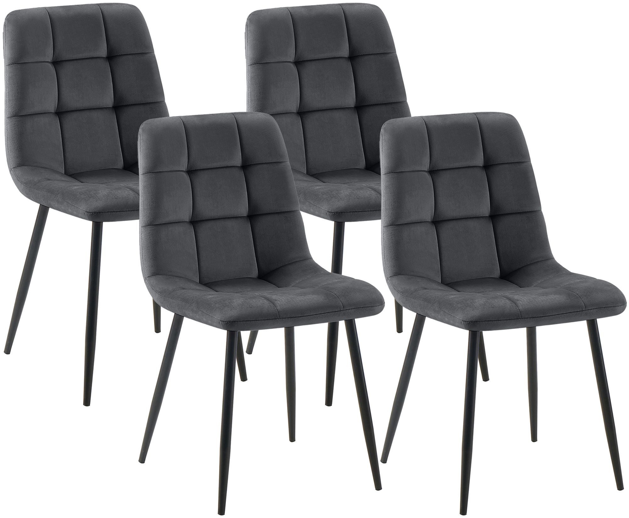 CLP Esszimmerstuhl Tilde (4er Set), mit Rückenlehne, bis 150 kg