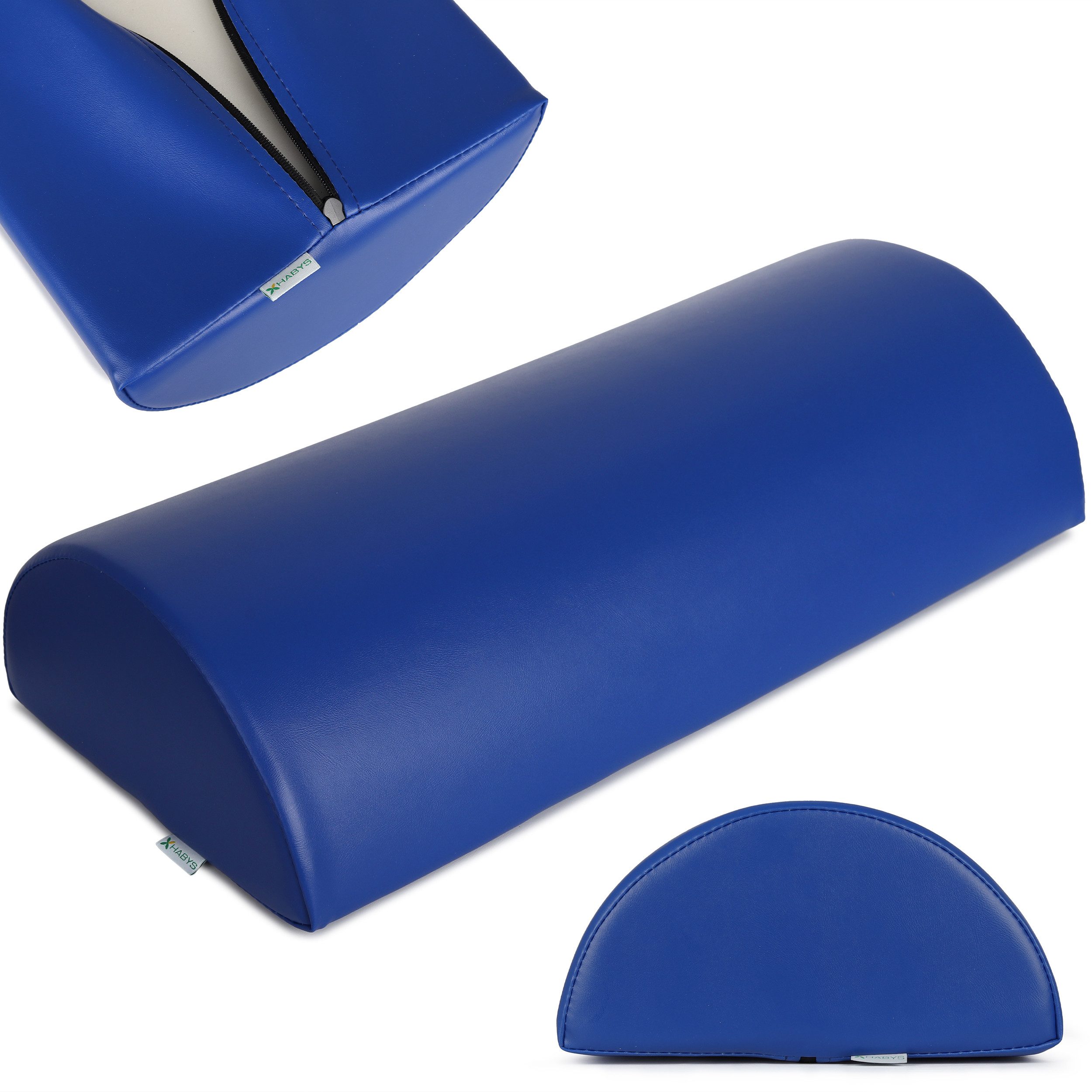 Habys Massageliege Halbrolle für Massage 60x30x15 Polsterung Vinyl Flex